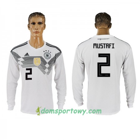 Koszulka Niemcy Mustafi 2 Domowe Koszulki Piłkarskie Mistrzostwa Świata 2018 Długi Rękaw